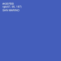 #435FBB - San Marino Color Image