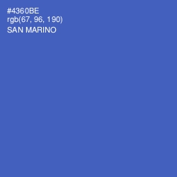 #4360BE - San Marino Color Image