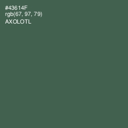 #43614F - Axolotl Color Image