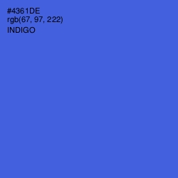 #4361DE - Indigo Color Image