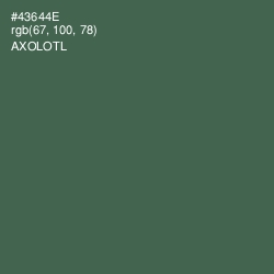 #43644E - Axolotl Color Image