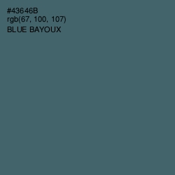 #43646B - Blue Bayoux Color Image