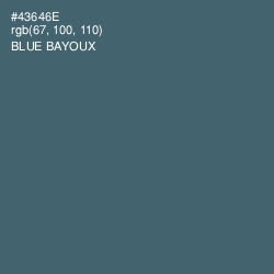 #43646E - Blue Bayoux Color Image