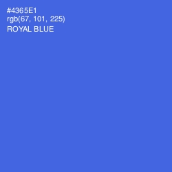 #4365E1 - Royal Blue Color Image