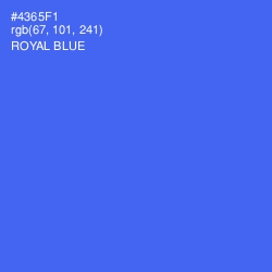 #4365F1 - Royal Blue Color Image