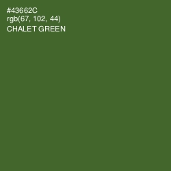 #43662C - Chalet Green Color Image