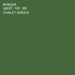 #43663A - Chalet Green Color Image