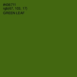 #436711 - Green Leaf Color Image