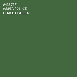 #43673F - Chalet Green Color Image