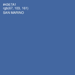 #4367A1 - San Marino Color Image