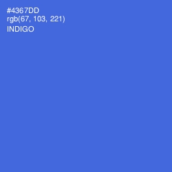 #4367DD - Indigo Color Image