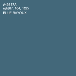 #43687A - Blue Bayoux Color Image