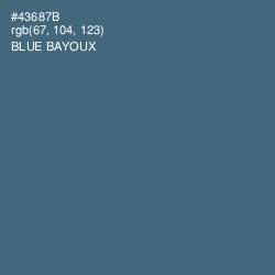 #43687B - Blue Bayoux Color Image