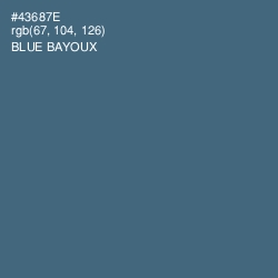 #43687E - Blue Bayoux Color Image