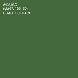 #43693C - Chalet Green Color Image