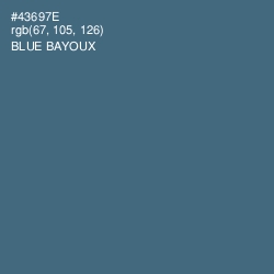 #43697E - Blue Bayoux Color Image