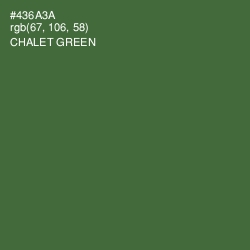 #436A3A - Chalet Green Color Image