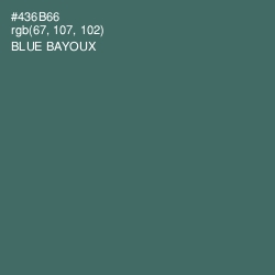 #436B66 - Blue Bayoux Color Image