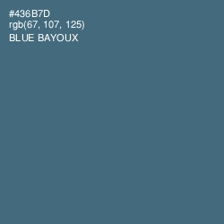 #436B7D - Blue Bayoux Color Image