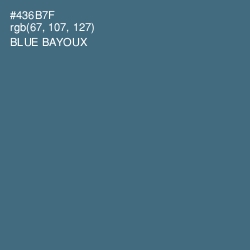 #436B7F - Blue Bayoux Color Image