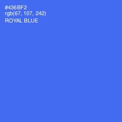 #436BF2 - Royal Blue Color Image