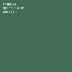 #436C54 - Axolotl Color Image