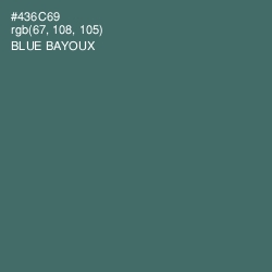 #436C69 - Blue Bayoux Color Image