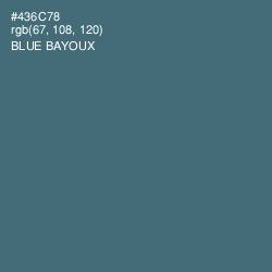 #436C78 - Blue Bayoux Color Image