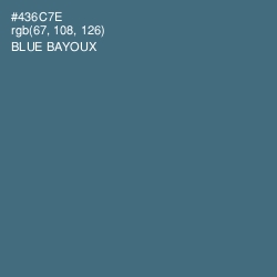 #436C7E - Blue Bayoux Color Image