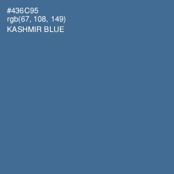 #436C95 - Kashmir Blue Color Image