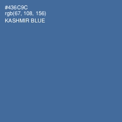 #436C9C - Kashmir Blue Color Image
