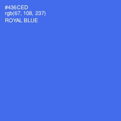 #436CED - Royal Blue Color Image