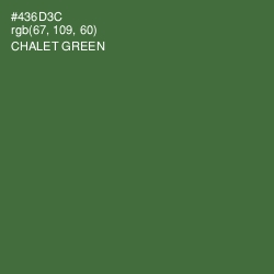 #436D3C - Chalet Green Color Image