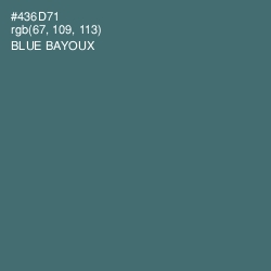 #436D71 - Blue Bayoux Color Image