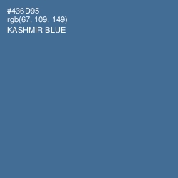 #436D95 - Kashmir Blue Color Image
