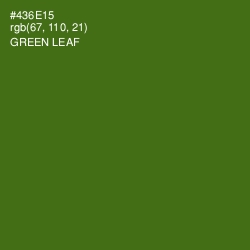 #436E15 - Green Leaf Color Image