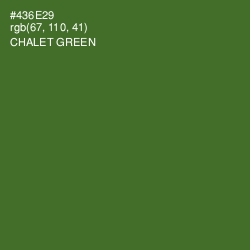 #436E29 - Chalet Green Color Image