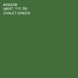 #436E3B - Chalet Green Color Image
