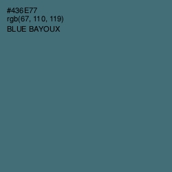 #436E77 - Blue Bayoux Color Image