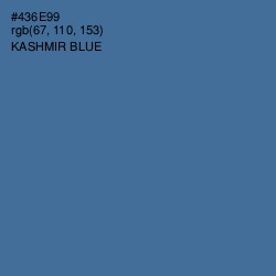 #436E99 - Kashmir Blue Color Image