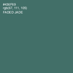 #436F69 - Faded Jade Color Image