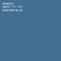 #436F93 - Kashmir Blue Color Image