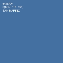 #436FA1 - San Marino Color Image