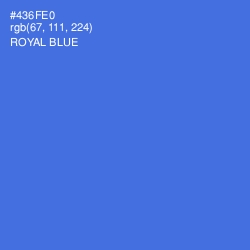 #436FE0 - Royal Blue Color Image