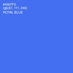 #436FF0 - Royal Blue Color Image