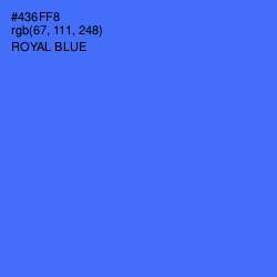 #436FF8 - Royal Blue Color Image
