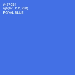 #4370E4 - Royal Blue Color Image
