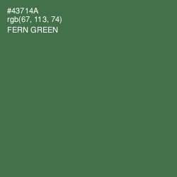 #43714A - Fern Green Color Image