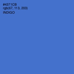 #4371CB - Indigo Color Image