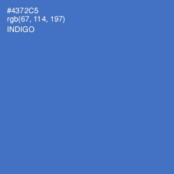 #4372C5 - Indigo Color Image